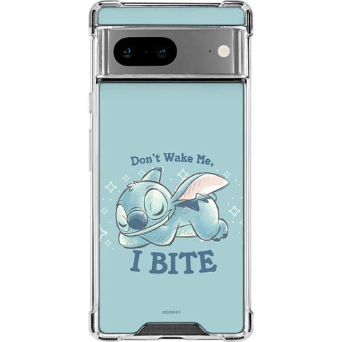 Disney Lilo and Stitch Dont Wake Me I Bite Google Pixel 8 Clear Case